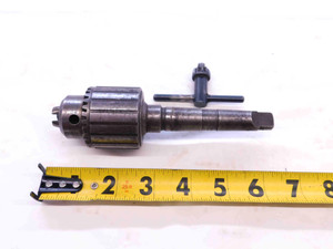 JACOBS 32B DRILL CHUCK 0 - 3/8 CAPACITY MORSE TAPER #2 MT2 W/ KEY MADE IN USA - NS2763AC5