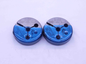 1/4 28 UNF 2A LEFT HAND THREAD RING GAGES .25 GO NO GO P.D.'S = .2258 & .2225 - DW37701SLW