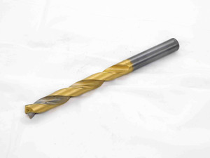 7/16 O.D. TiN CARBIDE COOLANT THRU TWIST DRILL BIT 5318 3 3/8 LOC .4375 USA MADE - DM3494BF4
