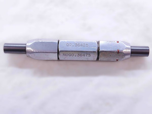 .36425 & .36475 CL XX PIN PLUG GAGE GO NO GO .3750 -.0103 3/8 9.252 mm - NS2899CG4