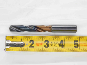 12.5mm CARBIDE COOLANT THRU TWIST DRILL BIT 14mm SHANK 70mm LOC 122mm OAL CNC - DM3521BF4