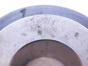 1.5547 CL X MASTER PLAIN BORE RING GAGE 1.5625 -.0078 UNDERSIZE 1 9/16 39.489 mm - NS2981CZ5