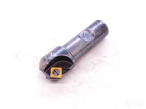 0.95 DIA. 3 1/4 OAL 90 DEG CHAMFERING INDEXABLE END MILL 3/4 SHANK 2 FLUTE .95 - NS3058CT2