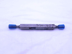 3/16 40 UNS 2B THREAD PLUG GAGE .1875 GO NO GO P.D.'S = .1713 & .1747 CHECK - DW37765SLW