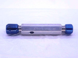 7/8 9 UNJC 3B THREAD PLUG GAGE .875 .8750 GO NO GO P.D.'S = .8028 & .8089 CHECK - DW37776OB5