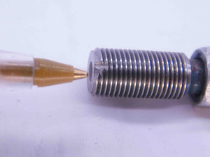 1/8 27 NPSI PIPE THREAD PLUG GAGE .125 .1250 GO ONLY P.D. = .3690 2B INSPECTION - DW37811SLW