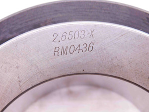 2.6503 CL X MASTER PLAIN BORE RING GAGE 2.6563 -.0060 2 21/32 67.318 mm CHECK - NS3191CZ5