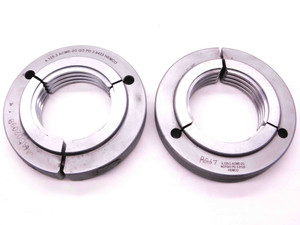 4 1/8 3 ACME 2G THREAD RING GAGES 4.125 3.0 GO NO GO P.D.'S = 3.9423 & 3.9128 NA - BR10938DG5