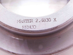 2.4830 CL X MASTER PLAIN BORE RING GAGE 2.4844 -.0014 2 31/64 63 mm 2.483 CHECK - NS3273DG5