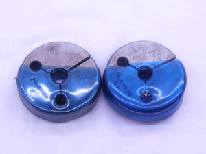 .305 32 UNS 2A THREAD RING GAGES GO NO GO P.D.'S = .2837 & .2805 8V1 SCHRADER - DW37827SLW
