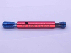 7/16 20 UNF 3B LEFT HAND THREAD PLUG GAGE .4375 GO NO GO P.D.'S = .4050 & .4091 - DW37835LVR