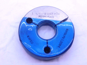 1 1/4 18 UNEF 2A BEFORE PLATE THREAD RING GAGE 1.25 NO GO ONLY P.D. = 1.2064 - DW37858SLW