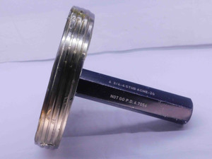 6 3/4 4 STUB ACME 2G THREAD PLUG GAGE 6.75 4 NO GO ONLY P.D. = 6.7056 CHECK - DW37904SLW