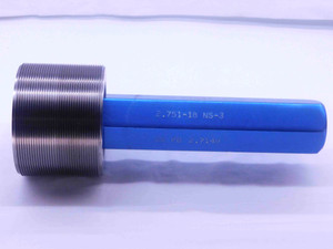2.751 18 NS 3 N14 LOCKNUT SET THREAD PLUG GAGE GO ONLY P.D. = 2.7149 N 14 3A - DW37938OB5