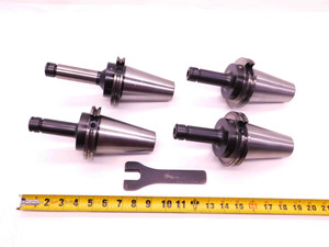 4pc LOT OF CAT50 ER16 COLLET CHUCK TOOL HOLDERS 4" & 6" PROJECTIONS WITH WRENCH