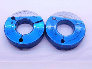 2.1095 11 1/2 NS 3 THREAD RING GAGES GO NO GO P.D.'S = 2.0530 & 2.0461 CHECK - DW38025CF5