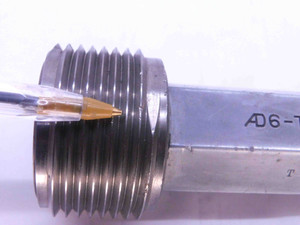 1 7/8 8 NS LEFT HAND THREAD PLUG GAGE 1.875 GO ONLY P.D. = 1.7938 L.H. 2B OR 3B - DW38061OB5
