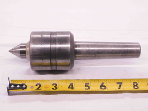 J & S TOOL CO. NO. 34 FULL LIVE LATHE CENTER MORSE TAPER #4 SHANK MT4 USA MADE - NS3500LVR