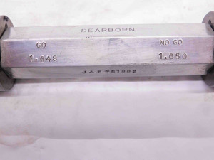 1.6480 & 1.6500 PIN PLUG GAGE GO NO GO 1.6563 -.0063 1 21/32 42 mm 1.648 1.650 - NS3526CG4