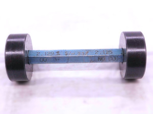 2.1290 & 2.1250 MASTER PLAIN BORE RING GAGES ONSIZE GO NOGO + HANDLE 2.129 2.125 - NS3564CG4