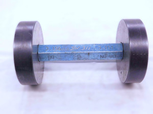3.1560 &3.1510 MASTER PLAIN BORE RING GAGES GO NO GO + HANDLE 3.156 3.151 CHECK - NS3587CG4