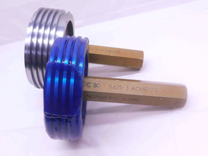5 5/8 3 ACME 2G THREAD PLUG GAGE 5.625 GO NO GO P.D.'S = 5.4583 & 5.4890 CHECK - DW38128DG5