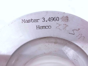 3.4960 CL ZZ PIN PLUG GAGE 3.5000 -.0040 3 1/2 88.798 3.496 MASTER SETTING DISC - NS3632DG5