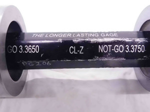 3.3650 & 3.3750 CL Z PIN PLUG GAGE GO NO GO ONSIZE 3 3/8 85.725 mm 3.365 3.375 - NS3649DG5