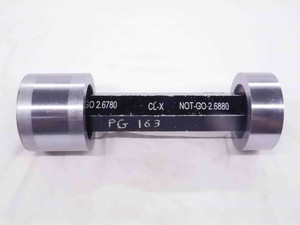2.6780 & 2.6880 CL X PIN PLUG GAGE GO NO GO 2.6875 +.0005 2 11/16 68 2.678 2.688 - NS3651DG5
