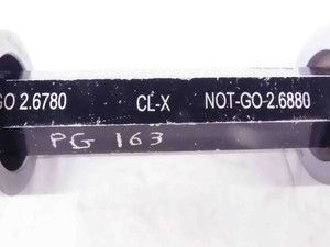 2.6780 & 2.6880 CL X PIN PLUG GAGE GO NO GO 2.6875 +.0005 2 11/16 68 2.678 2.688 - NS3651DG5