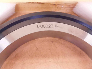 6.0002 MASTER PLAIN BORE RING GAGE 6.0000 +.0002 OVERSIZE 6.0 152.405 mm W/ CASE - NS3655DG5