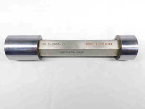 1.2905 & 1.2913 CL XX PIN PLUG GAGE GO NO GO 1.2813 +.0092 1 9/32 32.799 mm - TJ0040CL5