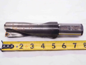 KOMET 1 1/2 O.D. 7 1/4 OAL INDEXABLE INSERT DRILL V5753811 1 1/8 SHANK 2 FL 1.5 - NS3721CH5