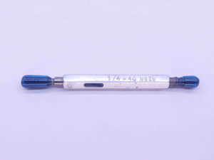 1/4 40 NS 2B THREAD PLUG GAGE .25 .250 GO NO GO P.D.'S = .2338 & .2374 UNS-2B - DW38208SLW