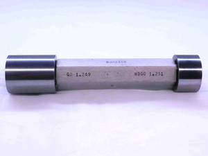 1.2490 & 1.2510 CL X PIN PLUG GAGE GO NOGO 1.2500 -.001 1 1/4 31.775 1.249 1.251 - JG0023CU4
