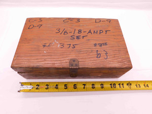 11" X 6 1/2 X 3 1/2 WOODEN STORAGE CONTAINER FOR TOOLING GAGES HARDWARE ETC. - BR11138LVR