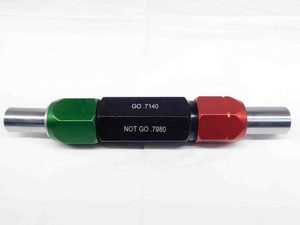.7140 & .7980 CL XX PIN PLUG GAGE GO NO GO .7969 +.0011 51/64 18 mm .714 .798 - TJ0109SLW