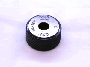 .3300 CL X MASTER PLAIN BORE RING GAGE .3281 +.0019 21/64 8.382 mm .330 CHECK - JG0076SLW