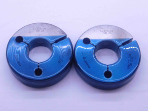 1 3/8 28 UN 2A THREAD RING GAGES 1.375 1.3750 GO NO GO P.D.'S = 1.3506 & 1.3465 - DW38256CY5