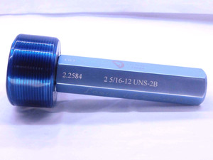 2 5/16 12 UNS 2B VERMONT THREAD PLUG GAGE 2.3125 GO ONLY P.D. = 2.2584 2B OR 3B - DW38270CY5