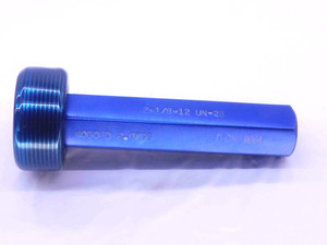2 1/8 12 UN 2B THREAD PLUG GAGE 2.125 2.1250 NO GO ONLY P.D. = 2.0788 CHECK - DW38272CY5
