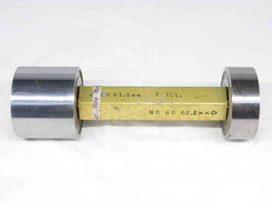 61.800 & 62.200 CL Z mm PIN PLUG GAGE GO NOGO 62.000 -.200 62 2.4331 61.80 62.20 - TJ0171SLW