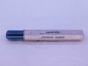 1/8 27 NPSI PIPE THREAD PLUG GAGE .125 .1250 GO ONLY P.D. = .3715 2B INSPECTION - DW38231SLW
