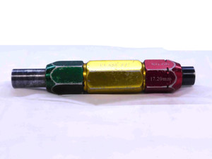 16.800 & 17.200 CL ZZ mm PIN PLUG GAGE GO NOGO 17.000 -.200 17 .6614 16.80 17.20 - JG0174SLW