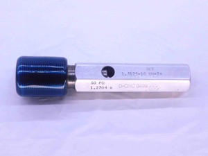 1 5/16 16 UN 2A SET THREAD PLUG GAGE 1.3125 GO ONLY P.D. = 1.2704 INSPECTION - DW38295CY5