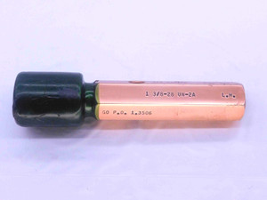 1 3/8 28 UN 2A LEFT HAND SET THREAD PLUG GAGE 1.375 GO ONLY P.D. = 1.3506 L.H. - DW38311CY5