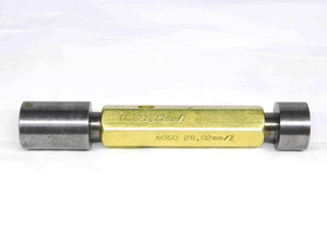 27.770 & 28.020 CL Z mm PIN PLUG GAGE GO NOGO 28.000 +.020 28 1.0933 27.77 28.02 - TJ0209LVR
