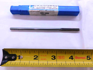 HANNIBAL CARBIDE TOOL. INC. 0.19 OD CARBIDE TIP REAMER .19 .1900 .1875 OVERSIZE - JG0199BR5