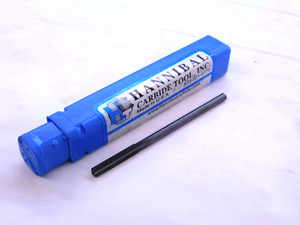 NEW HANNIBAL 1/8 O.D. CARBIDE CHUCKING REAMER 4 FLUTE .125 .1250 ONSIZE - JG0217BR5