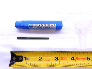 NEW HANNIBAL 1/8 O.D. CARBIDE CHUCKING REAMER 4 FLUTE .125 .1250 ONSIZE - JG0217BR5